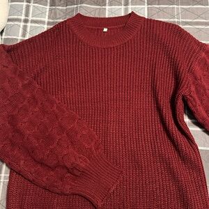 Red Knit Sweater